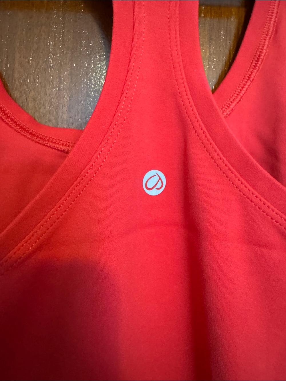 CRZ Yoga Red Racerback Tank Top - Picture 3 of 3